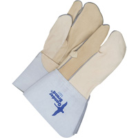 Gants &agrave; trois doigts en cuir, Cuir fleur de vache, Taille 9 TGS INDUSTRIEL