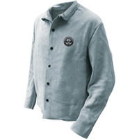 Welder Jacket, Leather, 5X-Large, Grey TGS INDUSTRIEL