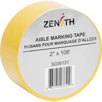 Aisle Marking Tape, 2" x 108', PVC, Yellow TGS INDUSTRIEL