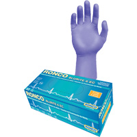 Blurite 6 EC Extended Cuff Examination Gloves, Small, Nitrile, 6-mil, Powder-Free, Purple, Class 2 TGS INDUSTRIEL