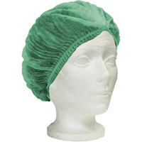 Bonnet bouffant pliss&eacute; Ronco Care, Polypropyl&egrave;ne, 21", Vert TGS INDUSTRIEL