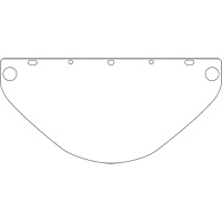 Visi&egrave;re de s&eacute;curit&eacute; universelle Dynamic, Polycarbonate, Teinte Transparent TGS INDUSTRIEL