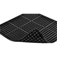 Tapis antifatigue &agrave; imbrication Cushion-Ease 550, &agrave; fentes, 3' x 3' x 3/4", Noir, Caoutchouc TGS INDUSTRIEL