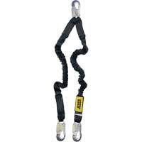 Arc Flash Lanyard, 4', Locking Snap Hook Center, Locking Snap Hook Leg Ends, Nylon TGS INDUSTRIEL