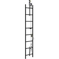 20' Lad-Saf Cable Vertical Safety System, Galvanized Steel TGS INDUSTRIEL