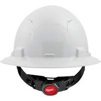 Full Brim Hardhat with 4-Point Suspension System, Ratchet Suspension, ANSI Type I/CSA Type 1 TGS INDUSTRIEL