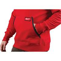 Heavy-Duty Pullover Hoodie, Men's, Small, Red TGS INDUSTRIEL