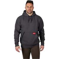 Heavy-Duty Pullover Hoodie, Men's, Small, Grey TGS INDUSTRIEL