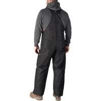 GridIron Regular Length Zip-To-Thigh Bib Overall, Men's, Large, Black TGS INDUSTRIEL