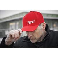 Casquette ajust&eacute;e Flexfit, Rouge, Poly-coton TGS INDUSTRIEL