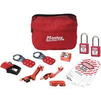 Trousse de cadenassage standard avec cadenas en thermoplastique Zenex, Ensemble &eacute;lectrique, 13 composants compris TGS INDUSTRIEL