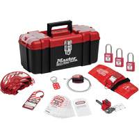 Trousse de cadenassage standard avec cadenas en thermoplastique Zenex, Ensemble Vanne, 13 composants compris TGS INDUSTRIEL
