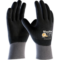 Gants compatibles avec les &eacute;crans tactiles ATG MaxiFlex Ultimate, Grand, R&ecirc;vetement Nitrile, Calibre 15, Enveloppe en Nylon/&eacute;lasthanne TGS INDUSTRIEL