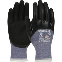 Gants r&eacute;sistants aux coupures dans un milieu de travail huileux ATG MaxiCut, Taille Grand, Calibre 15, Rev&ecirc;tement Nitrile, Enveloppe en Fil technique, ASTM ANSI niveau A3/EN 388 niveau 4/EN 388 niveau C TGS INDUSTRIEL