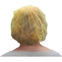 Bonnets bouffants, Polypropyl&egrave;ne, 21", Jaune TGS INDUSTRIEL