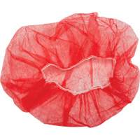 Bonnets bouffants, Polypropyl&egrave;ne, 21", Rouge TGS INDUSTRIEL