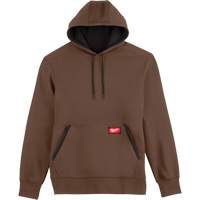 Midweight Pullover Hoodie, Men's, Small, Brown TGS INDUSTRIEL