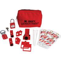 Electrical Lockout Tagout Kit with Nylon Safety Padlock in Pouch, Circuit Breaker Type TGS INDUSTRIEL