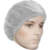 Bonnet bouffant pliss&eacute; Cova-Cap, Polypropyl&egrave;ne, 21", Blanc TGS INDUSTRIEL
