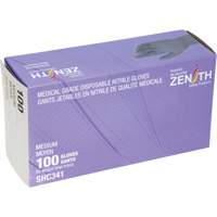 Medical Grade Disposable Gloves, Medium, Nitrile, 6-mil, Powder-Free, Black, Class 2 TGS INDUSTRIEL