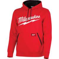 Midweight Pullover Hoodie with Milwaukee&reg; Logo, Men's, Small, Red TGS INDUSTRIEL