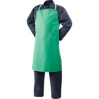 Weldlite Fire-Resistant Cotton Apron, Bib, 36" L, Green TGS INDUSTRIEL