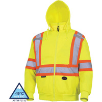 6925 Hoodie, X-Small, High Visibility Yellow TGS INDUSTRIEL