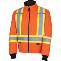 5015A Quilted Freezer Jacket, Polyester, High Visibility Orange, X-Small TGS INDUSTRIEL