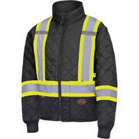 5017 Quilted Freezer Jacket, Polyester, Black, X-Small TGS INDUSTRIEL