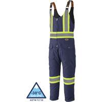 5536 Quilted Duck Overalls, Cotton, Small, Navy Blue TGS INDUSTRIEL