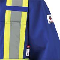 7706T Combinaison ignifuge FR-Tech avec fermetures &agrave; glissi&egrave;re aux jambes, Taille 40 (grand taille), Bleu royal, 9,7 cal/cm² TGS INDUSTRIEL
