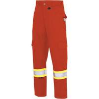 7765 Pantalon cargo de s&eacute;curit&eacute; haute visibilit&eacute; r&eacute;sistant aux arcs &eacute;lectriques FR-Tech 88/12, 32, x 34, Orange haute visibilit&eacute;, 10 cal/cm² TGS INDUSTRIEL