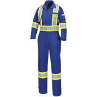 7704W Combinaison FR-Tech ignifuge/contre les arcs pour femme, Taille T-petit, Bleu royal, 10 cal/cm² TGS INDUSTRIEL