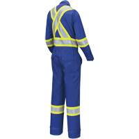 7704W Combinaison FR-Tech ignifuge/contre les arcs pour femme, Taille T-petit, Bleu royal, 10 cal/cm² TGS INDUSTRIEL