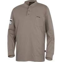 331 Chandail Henley en tricot interlock ignifuge, Petit, Beige TGS INDUSTRIEL