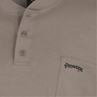 331 Chandail Henley en tricot interlock ignifuge, Petit, Beige TGS INDUSTRIEL