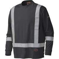 340SFA Chemise de s&eacute;curit&eacute; &agrave; manches longues ignifuge, Petit, Noir TGS INDUSTRIEL