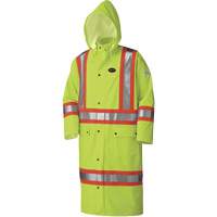 5897 Manteau long imperm&eacute;able et ignifuge, Grand, Jaune lime haute visibilit&eacute; TGS INDUSTRIEL