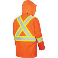 5892PKT Veste de s&eacute;curit&eacute; imperm&eacute;able &agrave; haute visibilit&eacute; ignifuge, T-petit, Orange haute visibilit&eacute; TGS INDUSTRIEL