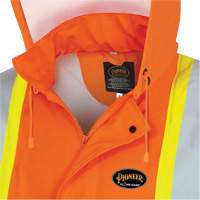 5892PKT Veste de s&eacute;curit&eacute; imperm&eacute;able &agrave; haute visibilit&eacute; ignifuge, T-petit, Orange haute visibilit&eacute; TGS INDUSTRIEL