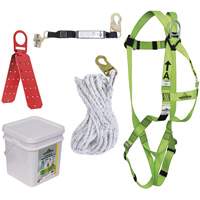 RK4-50 Ensemble de protection contre les chutes, Trousses pour couvreur de toit TGS INDUSTRIEL