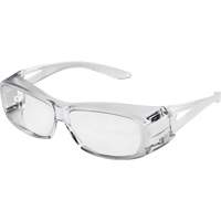 X350 OTG Safety Glasses, Clear Lens, Anti-Scratch, ANSI Z87+/Meets/Exceeds CSA Z94.3 TGS INDUSTRIEL