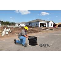 Bac de r&eacute;tention rond Ultra-Drain Guard avec orifice de trop-plein, Huile & s&eacute;diments, 22" - 25" lo x 22" - 25" la TGS INDUSTRIEL