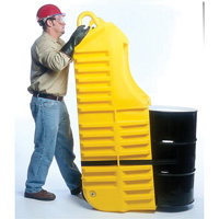 Chariot pour baril, 26,5'' lo x 26,5'' la x 5'' h, Cap. de d&eacute;versement 800 gal. US TGS INDUSTRIEL