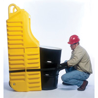 Chariot pour baril, 26,5'' lo x 26,5'' la x 5'' h, Cap. de d&eacute;versement 800 gal. US TGS INDUSTRIEL