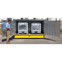 Ultra-Twin IBC en acier avec couvercle rigide, 123,4" lo x 73,4" la x 66,4" h, Capacit&eacute; de charge 12250 lb TGS INDUSTRIEL