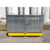Ultra-Twin IBC en acier avec couvercle rigide, 123,4" lo x 73,4" la x 66,4" h, Capacit&eacute; de charge 12250 lb TGS INDUSTRIEL