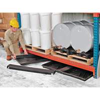 Ultra-Rack Containment Tray – plateau triple, 72" lo x 44" la x 2,8" h, Cap. de d&eacute;versement 24 gal. US TGS INDUSTRIEL