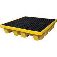 4-Drum Nestable Ultra-Spill Pallet&reg;, 66 US gal. Spill Capacity, 51" x 51" x 10" TGS INDUSTRIEL