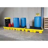 4-Drum Nestable Ultra-Spill Pallet&reg;, 66 US gal. Spill Capacity, 51" x 51" x 10" TGS INDUSTRIEL